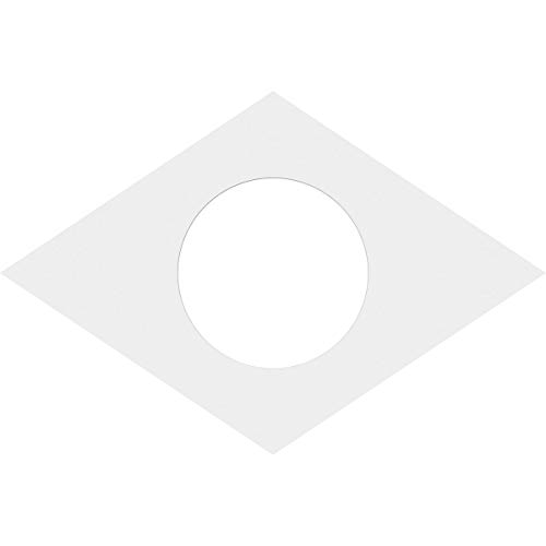 Image of Ekena Millwork CMP20X13DD-07000 Diamond Architectural Grade PVC Contemporary Urethane Ceiling Medallions 20 inchW x 13 3 /8 inchH x 7 inchID x 7 inchC x 1 inchP