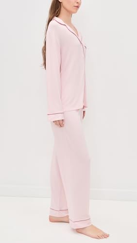 Image of Eberjey Gisele Classic Women's Pajama Set | Long Sleeve Shirt + Long Pants