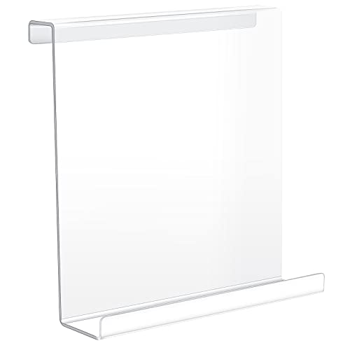 Jetec Treadmill Book Holder, Clear Acrylic Reading Rack for Treadmill Tablet Rack Universal Holder Tablet Magazines Books for Gym Exercising(9 x 11 x 2.5 Inches)