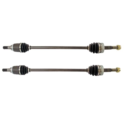 Image of TRQ Rear Driver and Passenger Side CV Axle Assembly Set 2 Piece Compatible with 2008-2013 Nissan Rogue All Wheel Drive 2014-2015 Rogue Select All Wheel Drive Japan Built