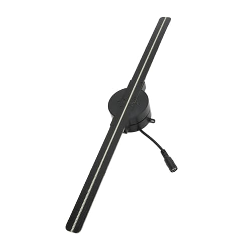 Proyector holográfico publicitario 3D de 16,5 Pulgadas y 2000 x 224 píxeles con 224 Luces LED for Negocios y Tiendas. Imágenes vívidas