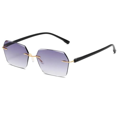 Lunettes de soleil sans monture anti-éblouissement UV400 finies les marques de nez