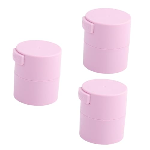 Mikinona 3 Pcs Eyelash Glue Holder Sealed Storage Jar Professional Case Large Capacity Travel Essential