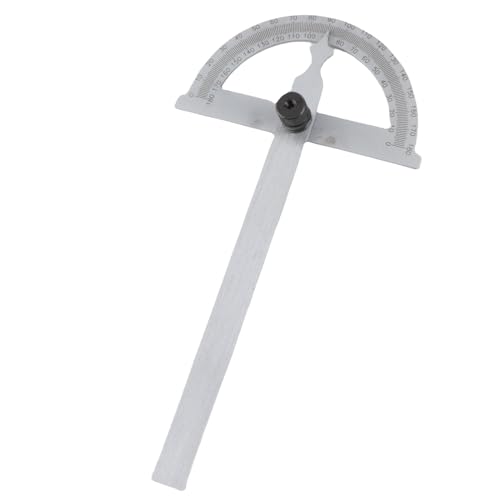 Zunate Winkelmesser, Geschmiedeter Kohlenstoffstahl, 0-180 Grad, 80 x 120 mm, Verchromt, Armwinkel-Markierungssuche