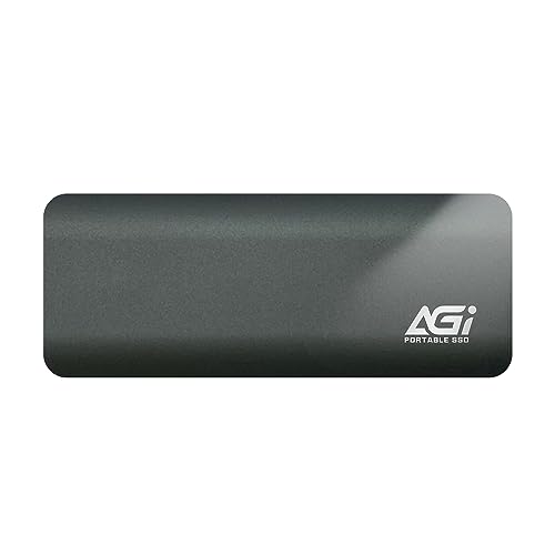 AGI 外付け SSD 2TB ED198 USB3.2 Gen2 Type C to Type-C/A (最大読出し速度1020MB/s 最大書込み速度940MB/s) Windows MacOS PS5 PS4 動作確認済み 軽量43g アルミ筐体 ポ