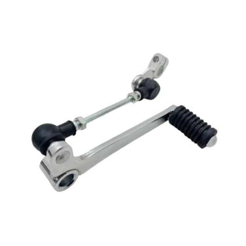 Pédale de changement vitesse moto en aluminium argenté fluide et précis