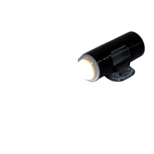 Podómetro 3D con linterna LED y diseño ligero negro de 77 mm 7