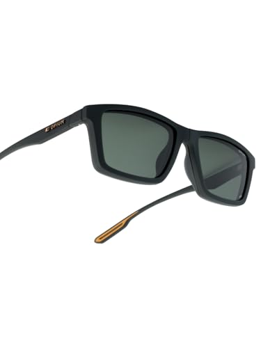 Image of opium Rectangular Sunglasses | 3 in 1 Magnetic Clip On Eyewear | Polarized & UV Protection|Optical Frame with Dual Clip Lens