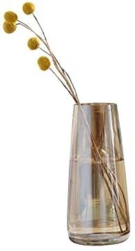 Vase en verre épais couleur ambre pour créer une ambiance chaleureuse au salon