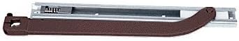 CRL Dark Bronze Offset Arm Assembly With Surface Mount Type Slide-Track for 9/16" Deep Rail by CR Laurence