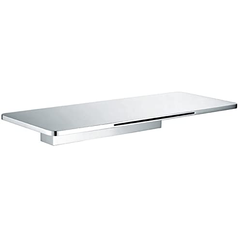 Robinet bec-carré mural pour baignoire avec jet cascade relaxant chrome - 2