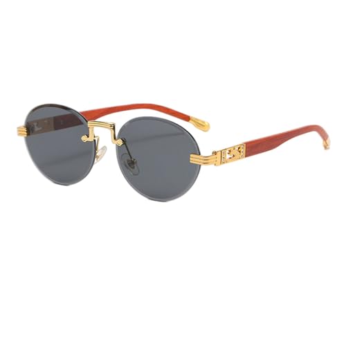 Lunettes de soleil en métal rondes et strass pour un look tendance