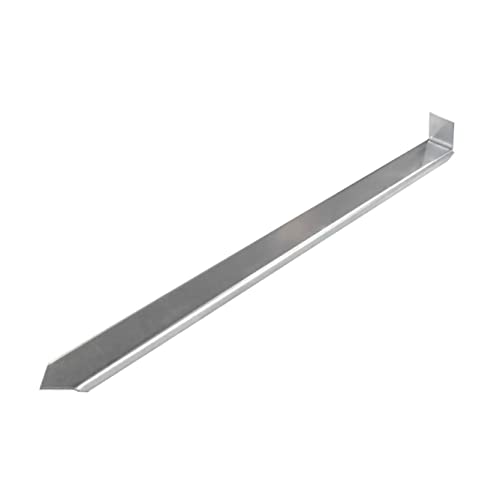IRKA 1015 – Erdanker für Rasenkante breit, Rasenkantenband – Aluminium-Zink – 450 x 50 x 12 mm – stabile Beeteinfassung
