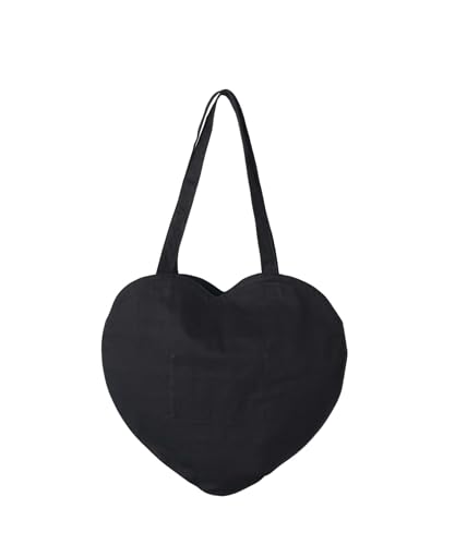 S heart tote bag large theredtread ブラック THEREDTHREAD / ザレッドスレッド】S heart tote bag large (enamel)
