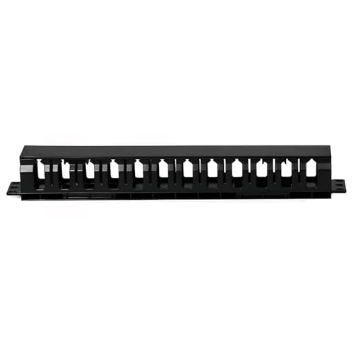 TECHTOO Rack Mount Cable Management Cable Raceway Duct Panel 1U