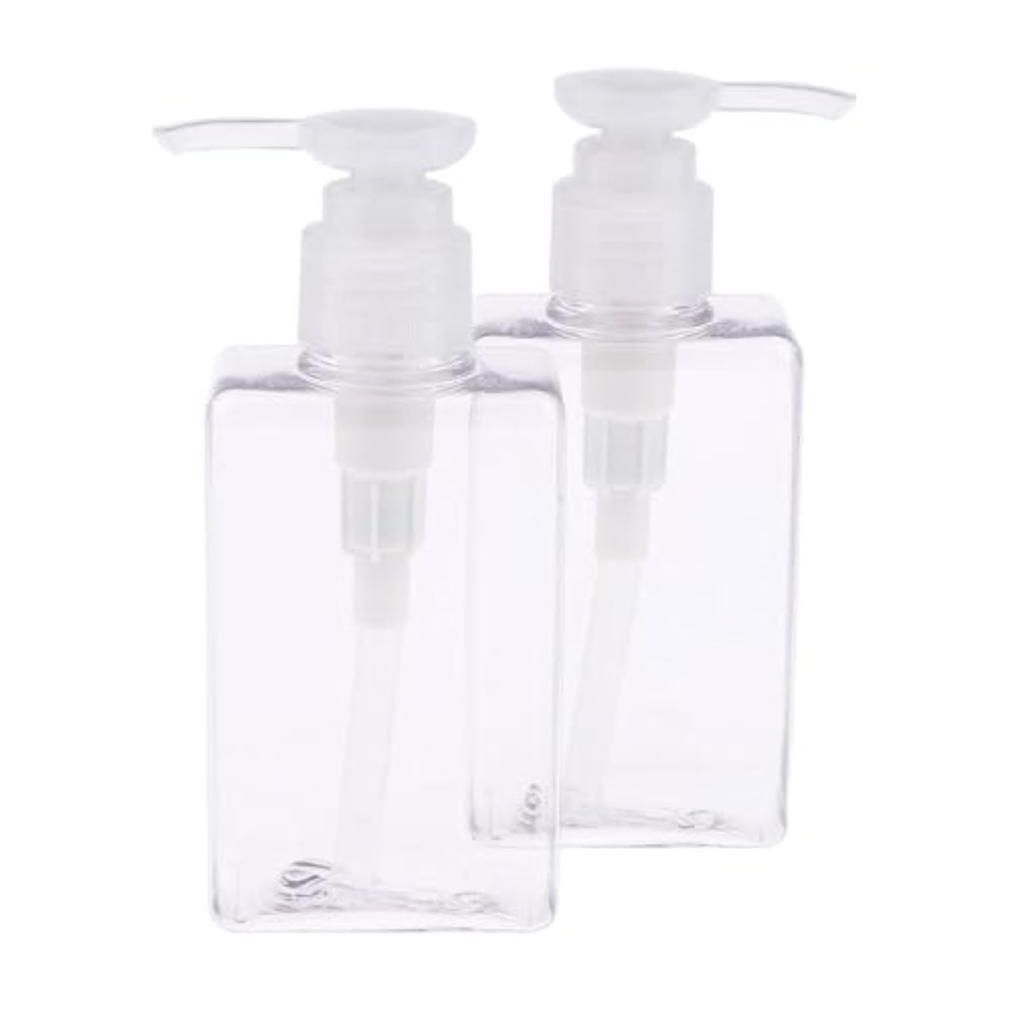 2 Pcs 150mL Empty PET Shampoo Pump Bottles, Translucent