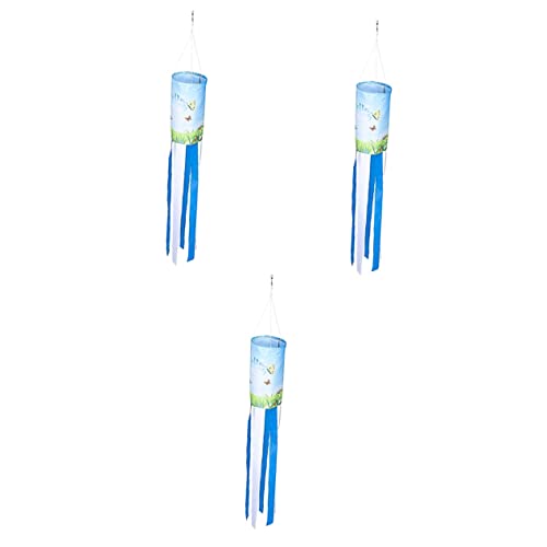 Toddmomy 3piezas Banderín Decorativo De Jardín Calcetín De Viento Colgante para Decoración Exterior para Patio y Jardín Fabricado Suave y Resistente Aporta Festivo