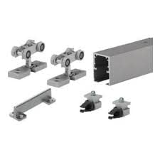 Hettich 9297034/9302260 TopLIne-120 Sliding Kit for Sliding Door up to 120Kg (Max Width 1500mm) with Soft Closing dampener and Aluminium Profile for Top Hung Door with Bottom Guide (10 ' Top Channel)