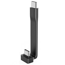 DockCase Short USB-C to USB-C Cable, 60W Charging U-Type USB C Cable, 10Gbps Data Transfer, 4K@120/60Hz Video Display for iPhone 16 15 Pro Max, iPad, Thunderbolt 4/3, Hub, External SSD 7.4cm