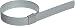BAND-IT CP1099 5/8" Wide x 0.025" Thick 2-1/2" Diameter, Galvanized Carbon Steel Center Punch Clamp (50 Per Box)