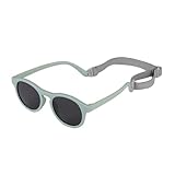 SpetngSake Baby Sonnenbrille,Polarisierte Kindersonnenbrille ab 0-2 Jahre,Silikonrahmen MitVerstellbar Sonnenbrille Baby, UV400 Schutz Weicher Grün Sonnenbrillen Kinder,Sunglasses für Jungen/Mädchen