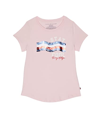 Image of Tommy Hilfiger Girls Sequin Flag Tee (Big Kids)