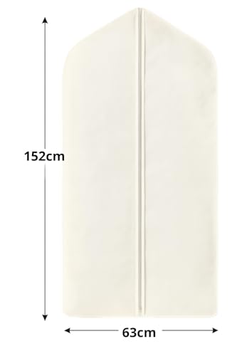Housse vêtements coton naturel lavable long rangement dressing garde-robe HBCOLLECTION