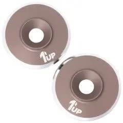 1Up Racing 7075 Lowpro Wing Washers - M3-2pcs - Gunmetal Shine 1UP820921