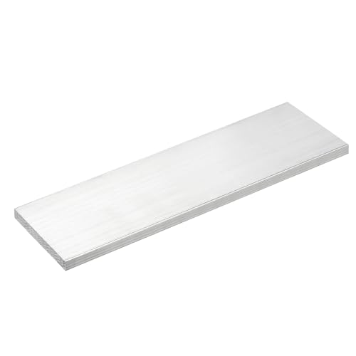 Image of uxcell Square Aluminum Flat Bar, 3 /8 inch Thick 3 inch Width 10 inch Length Square Aluminum Bar 6061 Aluminum Flat Plate, 10 x 75 x 254mm T6511 Solid New Mill Stock for Industrial Building