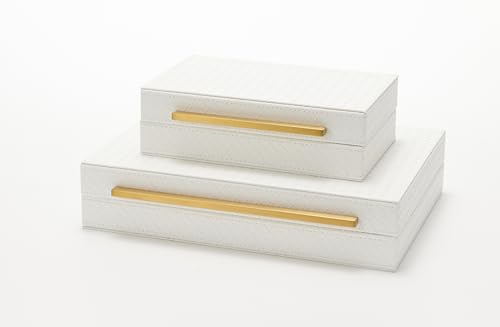 Generic Kingflux White Set Of 2Pcs Decorative Boxes thumb #1