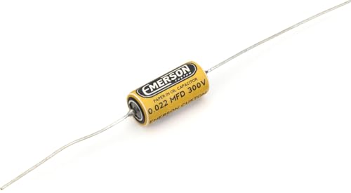 Emerson Custom Oil Tone Capacitor 0.022uF Yellow & Cream