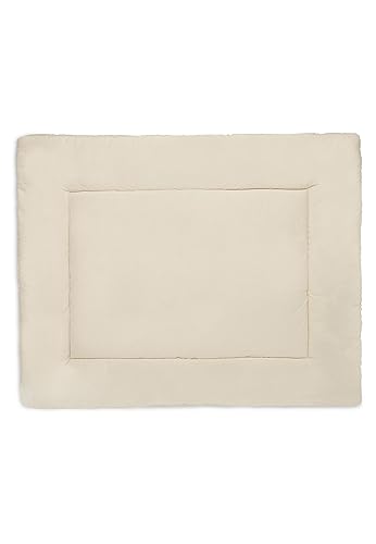 Jollein Krabbeldecke für Baby - Boucle, Naturel - Laufgittereinlage - 75x95 cm - Spieldecke Baby - Cremefarben