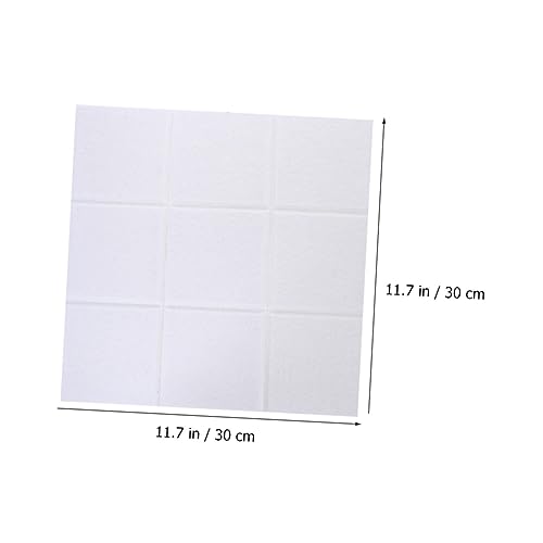 Paneles acústicos absorbentes de sonido ibasenice 6 piezas, autoadhesivos, para aislamiento acústico, paneles para pared, decorativos para dormitorio y oficina, material de fieltro blanco, fácil de instalar miniatura 5
