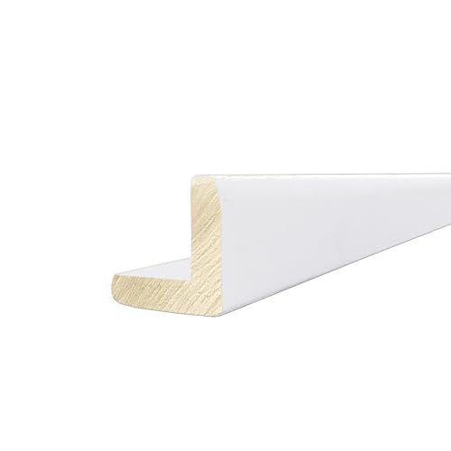 Image of 1x1 Outside Corner Trim Moulding, Real Hardwood, The Millwork Outlet (Primed Fingerjoint Poplar, 94 inch)