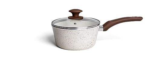 Jogo de Panelas 5 Peças Optima Vanilla, Com Revestimento Cerâmico e Fundo De Indução, Ceramic Life,