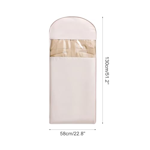 Hanging Garment Bag,Polyester Clothes Covers for Clothes Shirt Jacket Suit Sweater Winter Coat Storage (58 * 130cm)4