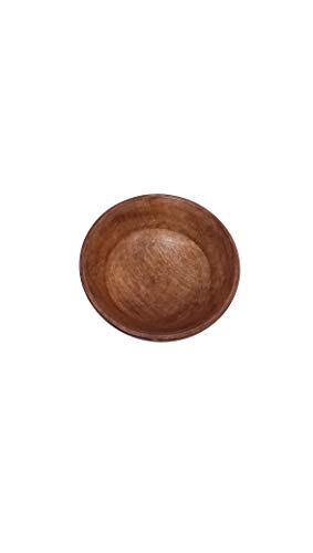 Image of SHERWOOD Wood Modern Salad Bowl, 1 Piece, Brown, 500 milliliter