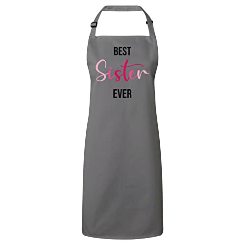 Tablier Best Sister Ever Rose - Cadeau Meilleure Sœur Cuisine