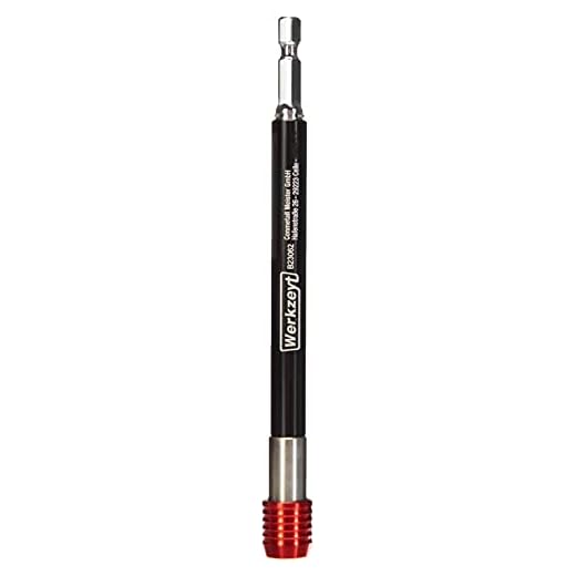 Werkzeyt Bithalter 150 mm - Magnetisch - Mit Schnellwechselfutter - Extra lang - Ideal für Arbeiten an schwer zugänglichen Stellen / Schnellwechsel-Bithalter / Bit-Adapter / B23062