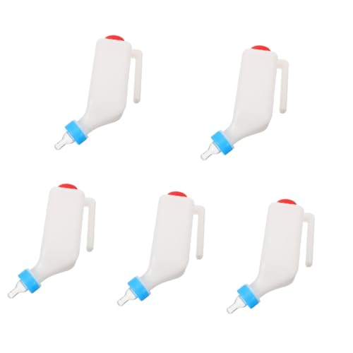 Mangeoire à lait de mouton pour l'allaitement à la ferme - 5 bouteilles agneau