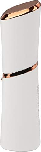 Bottom view of the ELLE Painless Hair Remover, showing the battery compartment opening.