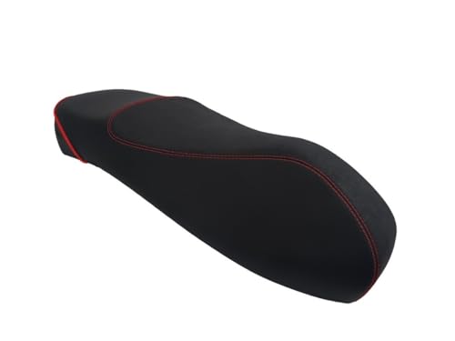 Housse de selle Vespa GTS 300 noire aux finitions soignées et surpiqûres rouges