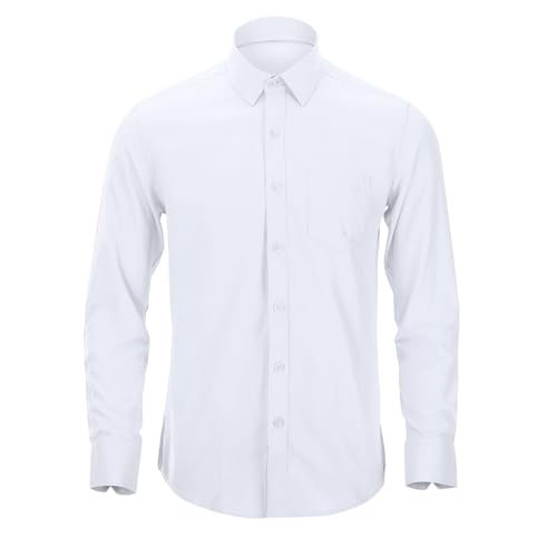 Chemise boutonnée élégante en lin bleu de haute qualité pour homme