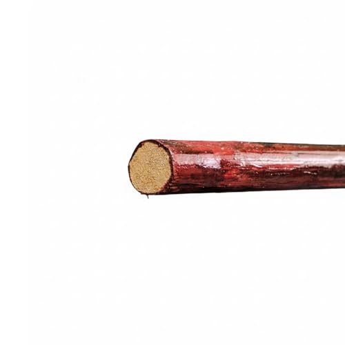 Image of Silambam | Kalaripayattu | Martial Arts Bo Staff Stick | Rattan Cane Stick Flexibile Clear Varnished 5 feet Red