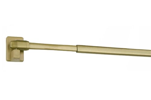 Proper Tools Cafe Rod, Curtain Pole Extendable, Telescopic Metal Rod - 80-120 cm (31.49 - 47.24) - For Kitchen, Bathroom - Gold