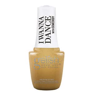 Gelish Gel Nail Polish Command The Stage, I Wanna Dance With Somebody Gel Nail Collection Holiday Gel Nail Polish Collection, Gold Nail Polish Gold Gel Nail Polish, 3 Ounce #TOP25