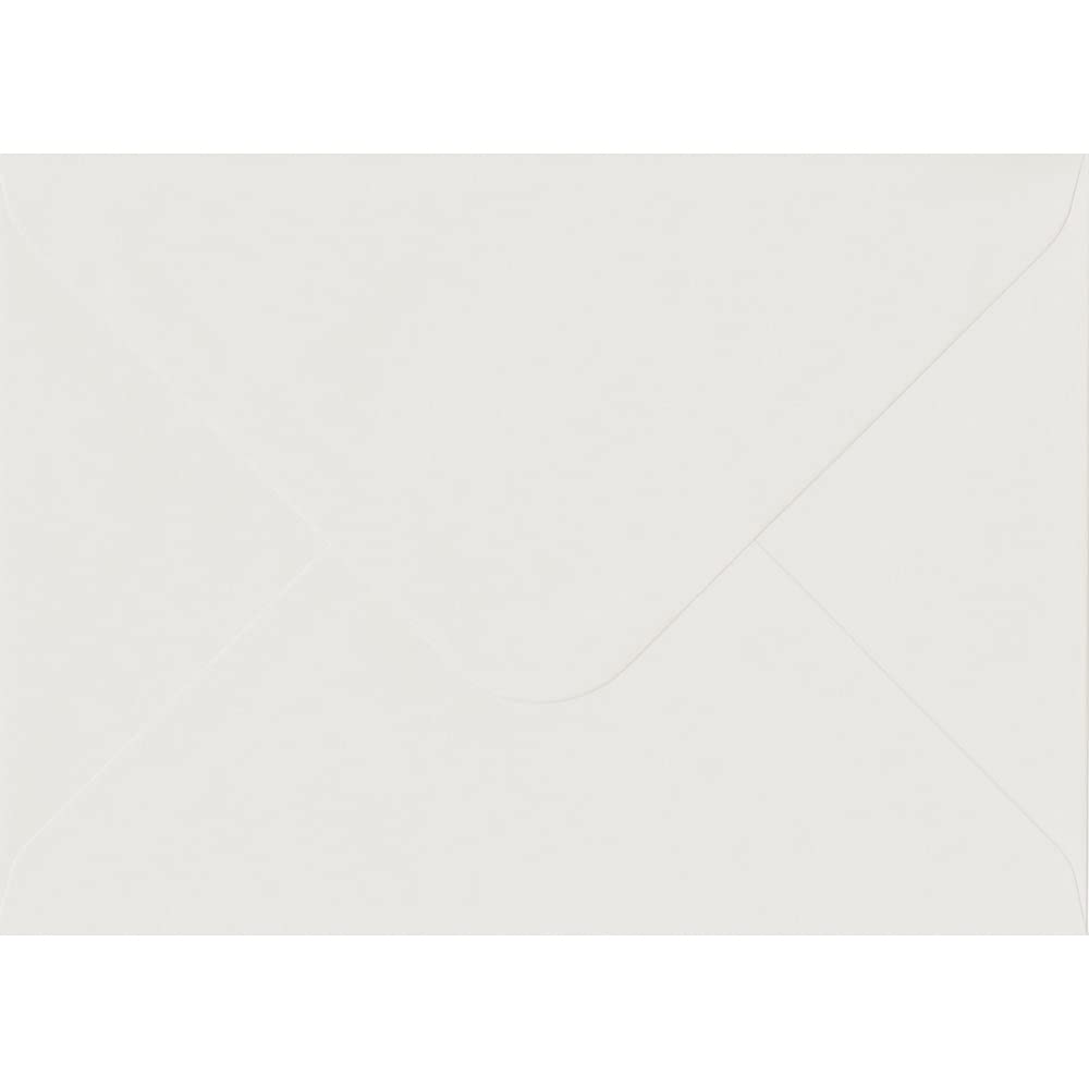 Callisto Diamond Gummed 5"x7" White Envelopes. 135gsm Paper. 133mm x 184mm. Banker Style Envelope. Pack of 25.