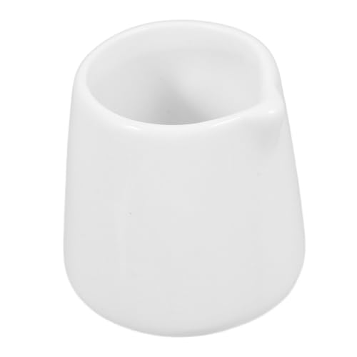 ELAYARD Mini Jarra de Leche de Cerámica Blanca para Café y Té Diseño y Compacto Acabado para Oficina y Hogar