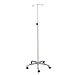 MediChoice IV Pole, Rolling, 4 Hook - 5 Leg, Chrome Plated, 45 lbs Load Capacity, 1314IVCR1012 (1 Each)
