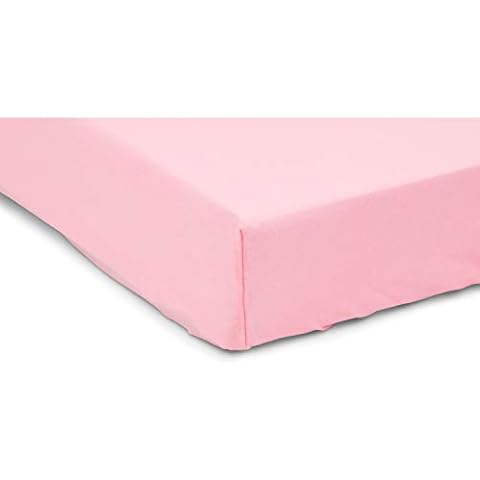 Babydoll Bedding Poly Cotton Bassinet Sheet, Pink, 13" x 29" Cover